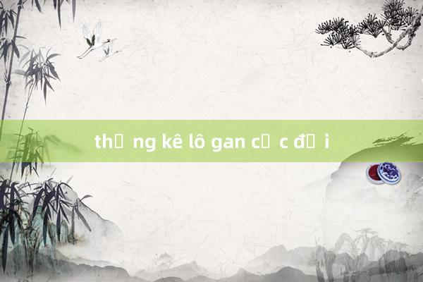 thống kê lô gan cực đại