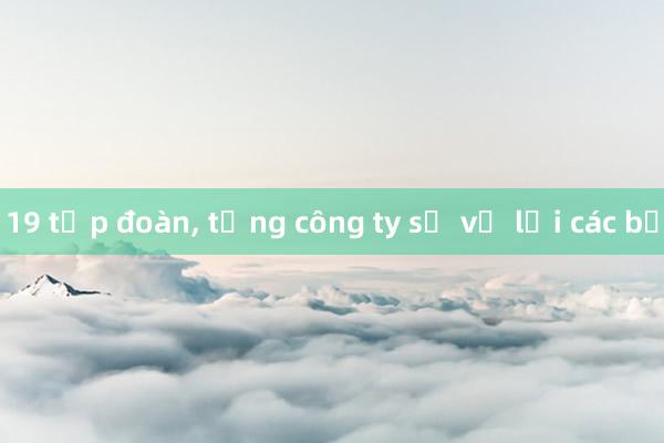 19 tập đoàn， tổng công ty sẽ về lại các bộ